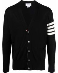 Thom Browne - 4Bar Wool Cardigan - Lyst