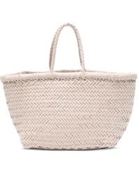 Dragon Diffusion - Petit Sac Cabas Bamboo Triple Jump Tressé - Lyst