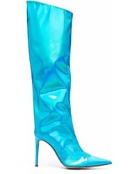 Alexandre Vauthier - Metallic Pointed-Toe Boots - Lyst