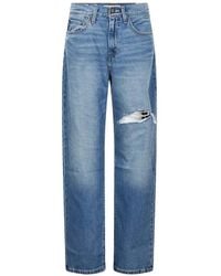 Levi's - Distressed Straight-Leg Jeans - Lyst