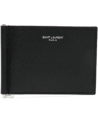 Saint Laurent - Portemonnaie Mit Geldscheinklammer - Lyst