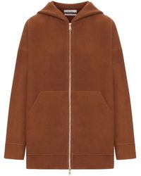 Max Mara - Wool Zip-Up Hoodie - Lyst