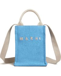 Marni - Mini Tote Bag aus Denim - Lyst