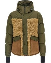 Moncler - Gesteppte Grifford Jacke mit Shearling-Einsätzen - Lyst