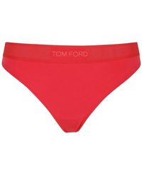 Tom Ford - Logo-Embellished Thong - Lyst
