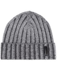 Emporio Armani - Gorro de lana en canalé - Lyst