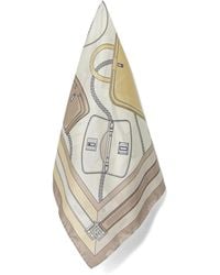 BOSS - Handbag-Print Silk Scarf - Lyst