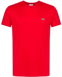 Lacoste - Embroidered Logo T-Shirt - Lyst