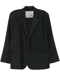 THE M.. - Oversized Notched-Lapels Blazer - Lyst