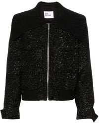 Self-Portrait - Chest Flap Pockets Zipped Blazer - Lyst