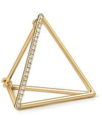 Shihara - Diamond Triangle Earring 15 (03) - Lyst
