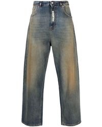 MSGM - Halbhohe Wide-Leg-Jeans - Lyst