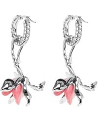 Marni - Crystal-Embellished Flower Earrings - Lyst