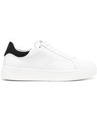 Lanvin - Men Logo Patch Lace Up Sneakers - Lyst