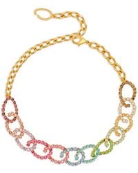 Oscar de la Renta - Embellished Chain Necklace - Lyst