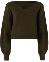 Pinko - Jersey Corto Con Cuello En V - Lyst