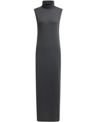 12 STOREEZ - Abito Midi Smanicato A Collo Alto - Lyst