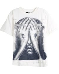 HELLSTAR - Jesus Eyes Graphic-Print T-Shirt - Lyst