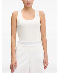 Sportalm - Ribbed-Knit Scoop-Neck Tank Top - Lyst