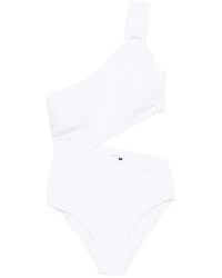 Fisico - One-Shoulder Cut-Out Swimsuit - Lyst