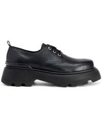 Ami Paris - Lace-up Leather Loafers - Lyst