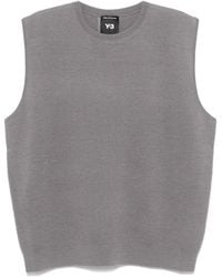 Y-3 - 3-Stripes Knitted Vest - Lyst