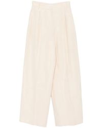 IRO - Pleated Wide-Leg Trousers - Lyst