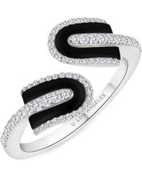 UNION LOS ANGELES - U Duo Diamond And Onyx Ring - Lyst