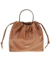 Chloé - Kleine Icons Beuteltasche Mit Kordelzug - Lyst