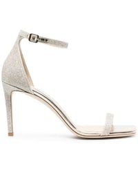 Jimmy Choo - Alva Sandalen Mit Glitter 85Mm - Lyst