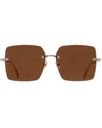 Ferragamo - Square-Frame Rimless Sunglasses - Lyst