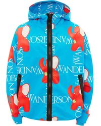 JW Anderson - Logo-Print Hooded Jacket - Lyst