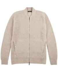 Zanone - Ribbed Zip-Up Cardigan - Lyst