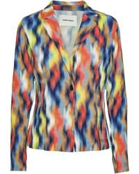 Henrik Vibskov - Graphic-Print Single-Breasted Jacket - Lyst
