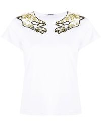 Vivetta - Crystal-detail Cap-sleeve T-shirt - Lyst