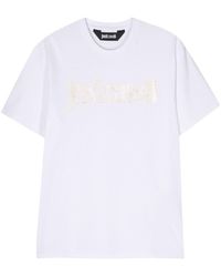 Just Cavalli - T-shirt en coton à logo imprimé - Lyst