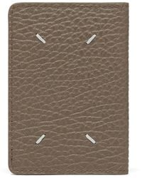 Maison Margiela - Four Stitches Grained Leather Card Holder - Lyst