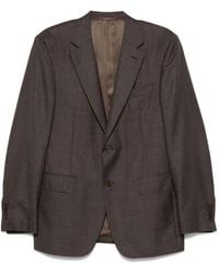 Canali - Checked Two-Button Blazer - Lyst