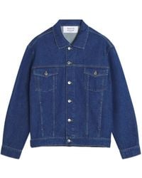 Maison Kitsuné - Button Denim Jacket - Lyst
