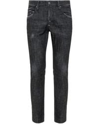 DSquared² - Distressed Slim-Fit Jeans - Lyst