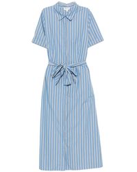 MAISON 123 - Palma Belted Midi Dress - Lyst