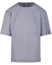 Thelatest - Short-Sleeve Blouse - Lyst