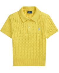 Polo Ralph Lauren - Poloshirt Mit Zopfmuster - Lyst
