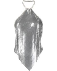 Rabanne - Neckholder-Top mit Kristallen - Lyst