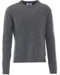 Alpha Studio - Ribbed-Knit Crew-Neck Sweater - Lyst