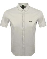 BOSS - Motion Logo-Print Button-Down Shirt - Lyst