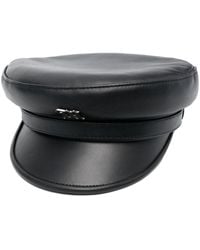 MISBHV - Logo-plaque Leather Gavroche Hat - Lyst