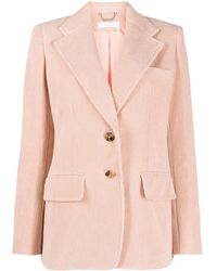 Chloé - Single-Breasted Corduroy Blazer - Lyst