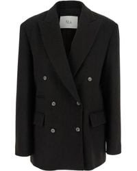 Tela - Frost Double-Breasted Blazer - Lyst
