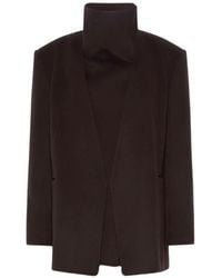 Sportmax - High-Neck Virgin Wool Jacket - Lyst